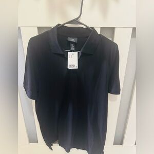 H&M Men's Black Polo Shirt